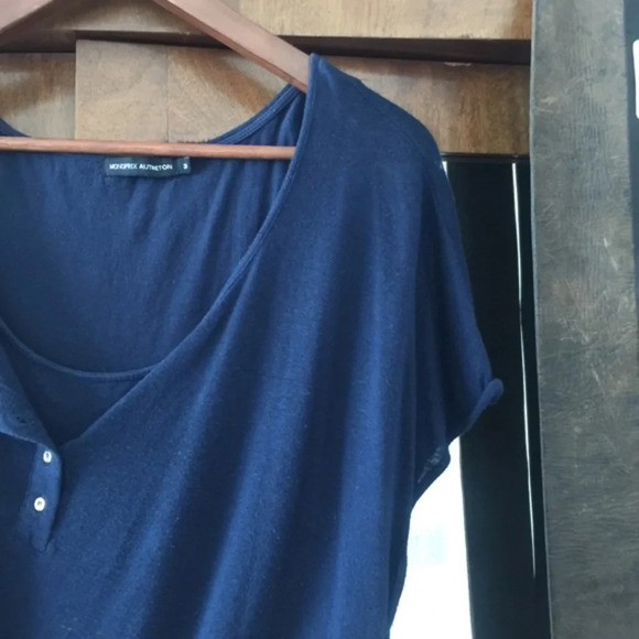 Dress M Monoprix Blue included T-shirt women ideal for work pit to pit 21 - Picture 3 of 5